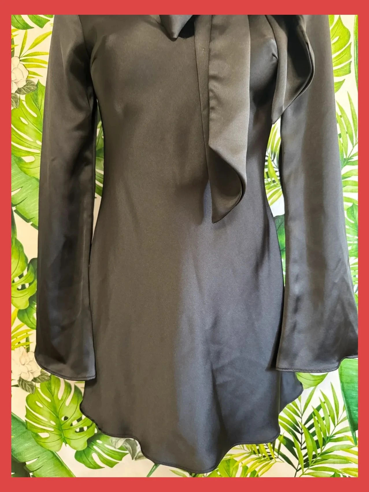 Vestido negro satinado 🦋 – Zara – taille XS / 34 / 6 2