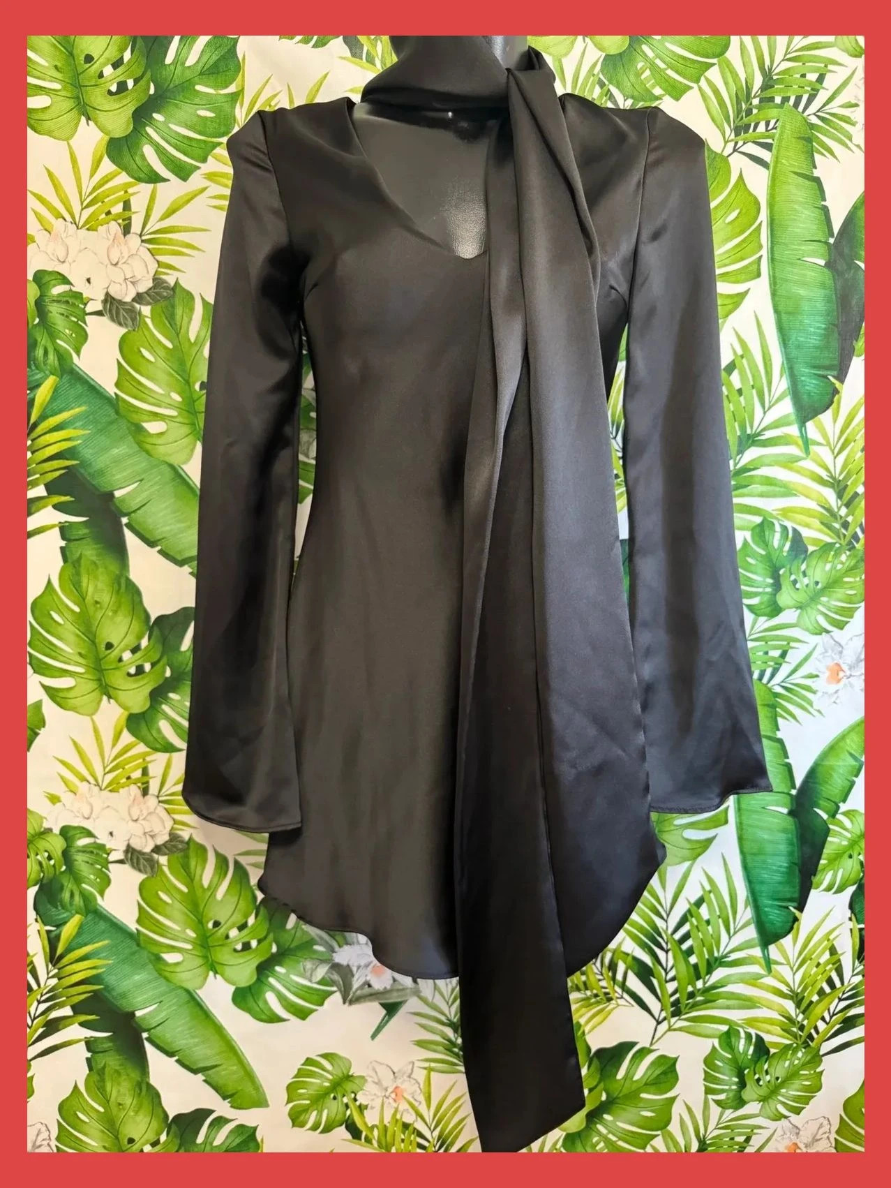 Vestido negro satinado 🦋 – Zara – taille XS / 34 / 6 4