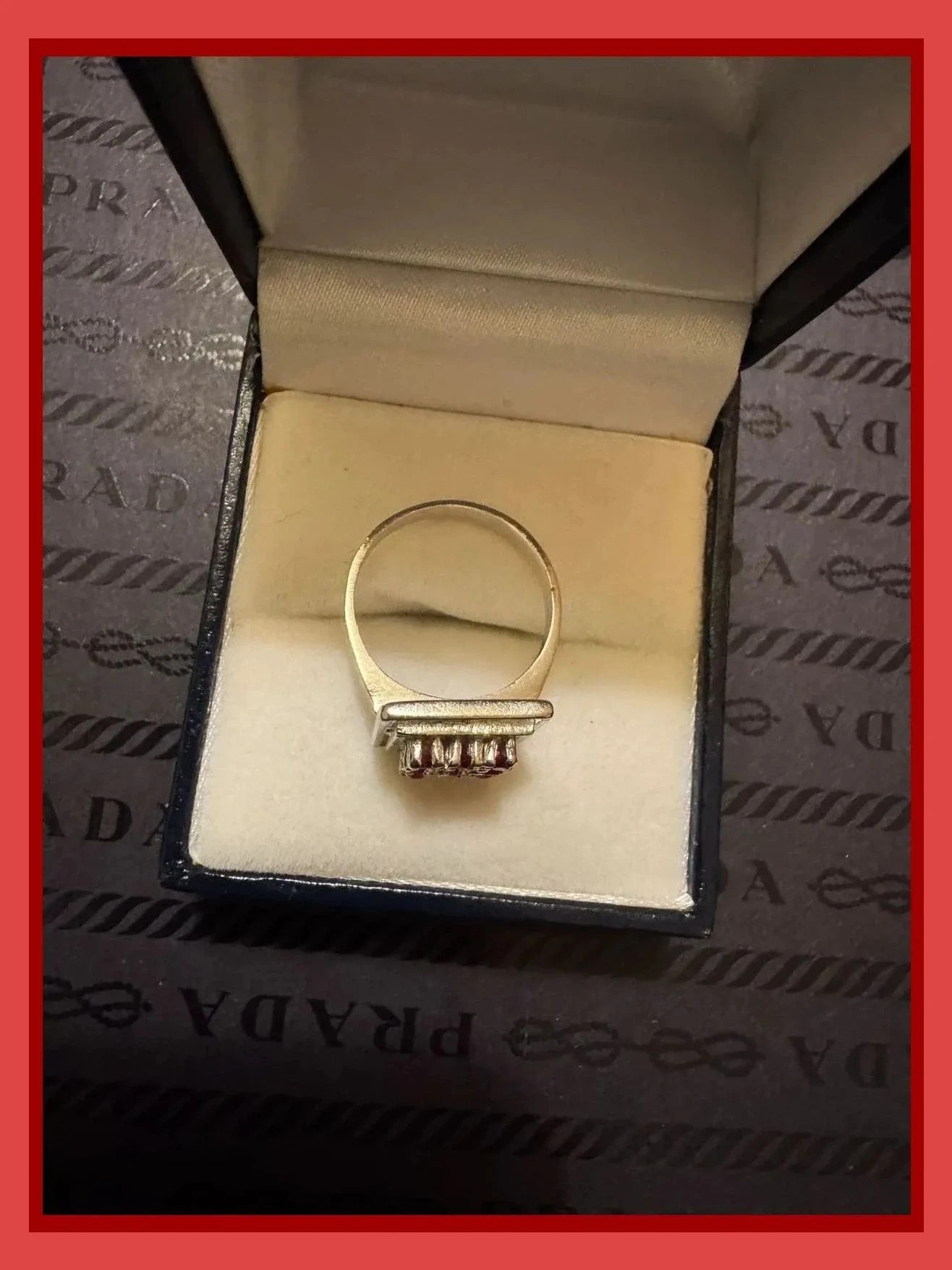 Anillo plata 915 con piedras rubies 🦋 – Plata – taille 16,5 mm 3