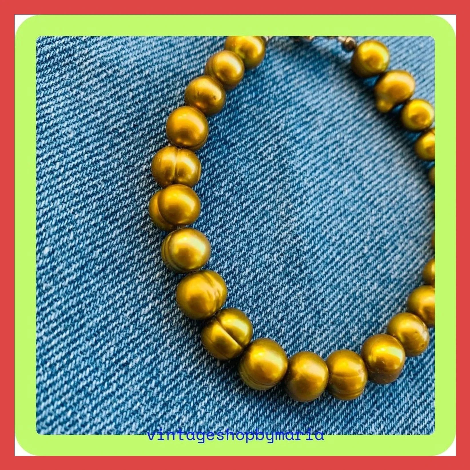 Pulsera perlas autenticas 🦋 – Vintage 3