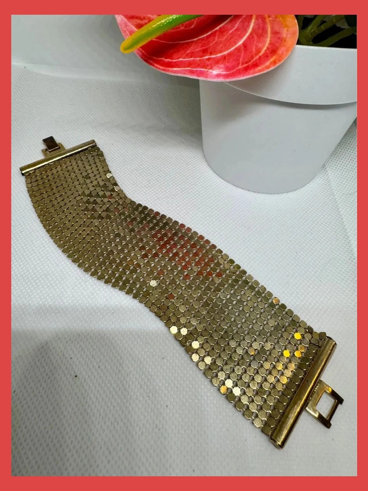 Pulsera ancha dorada 🦋 – Boutique 2