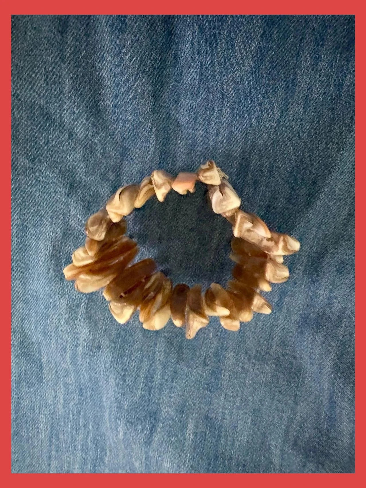 Pulsera ancha nácar , elástica 🦋 – Tocoto Vintage 4