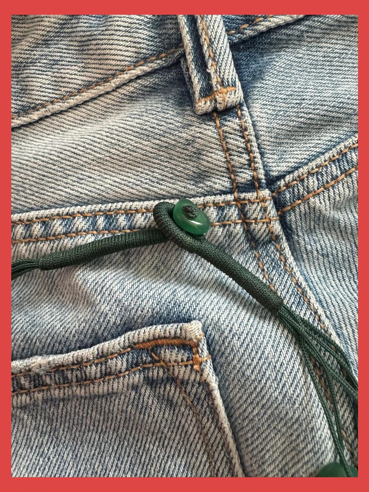 Collar piedra Agata verde 🦋 – Vintage Dressing 5