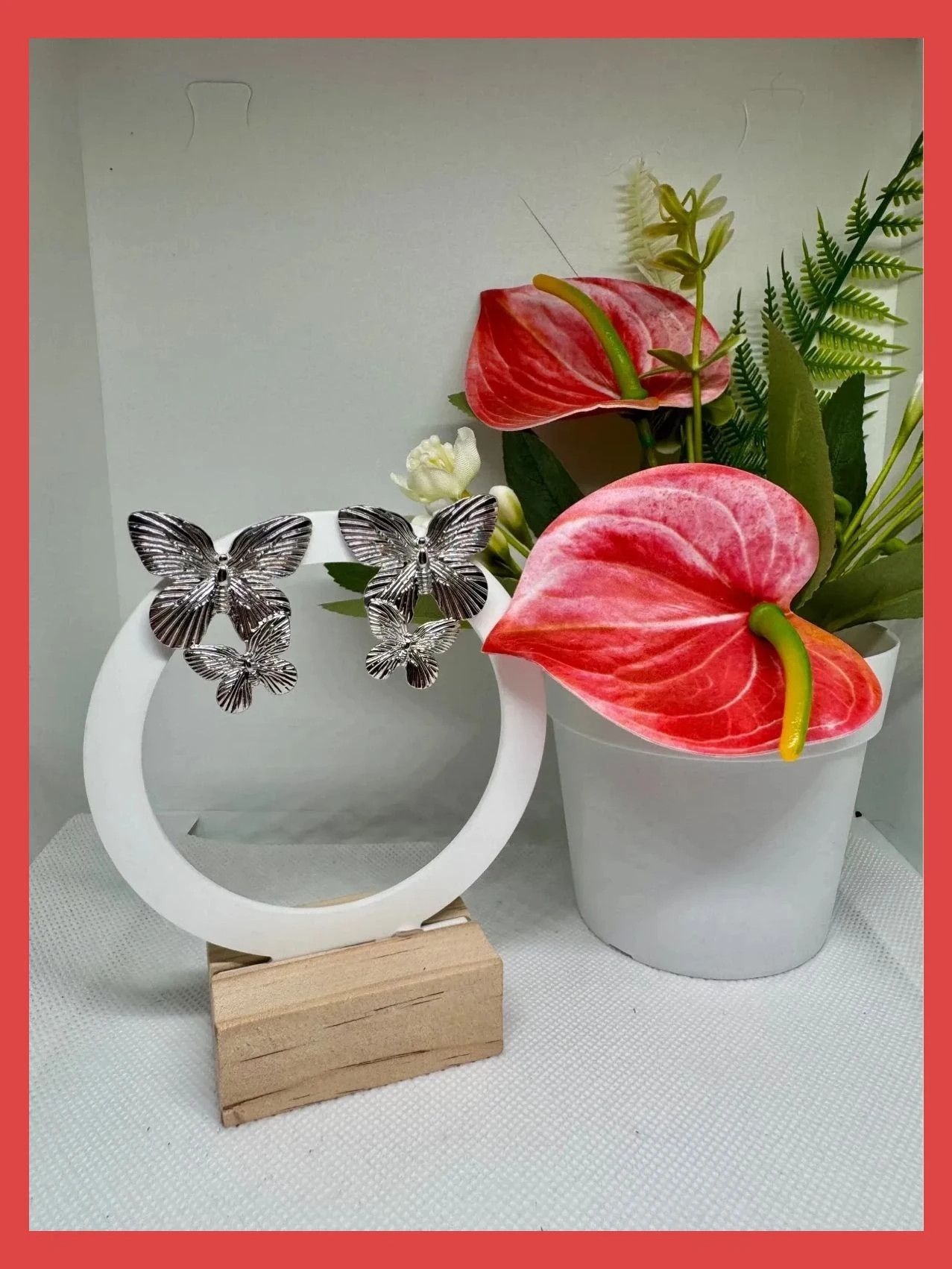 Pendientes acero mariposa 🦋