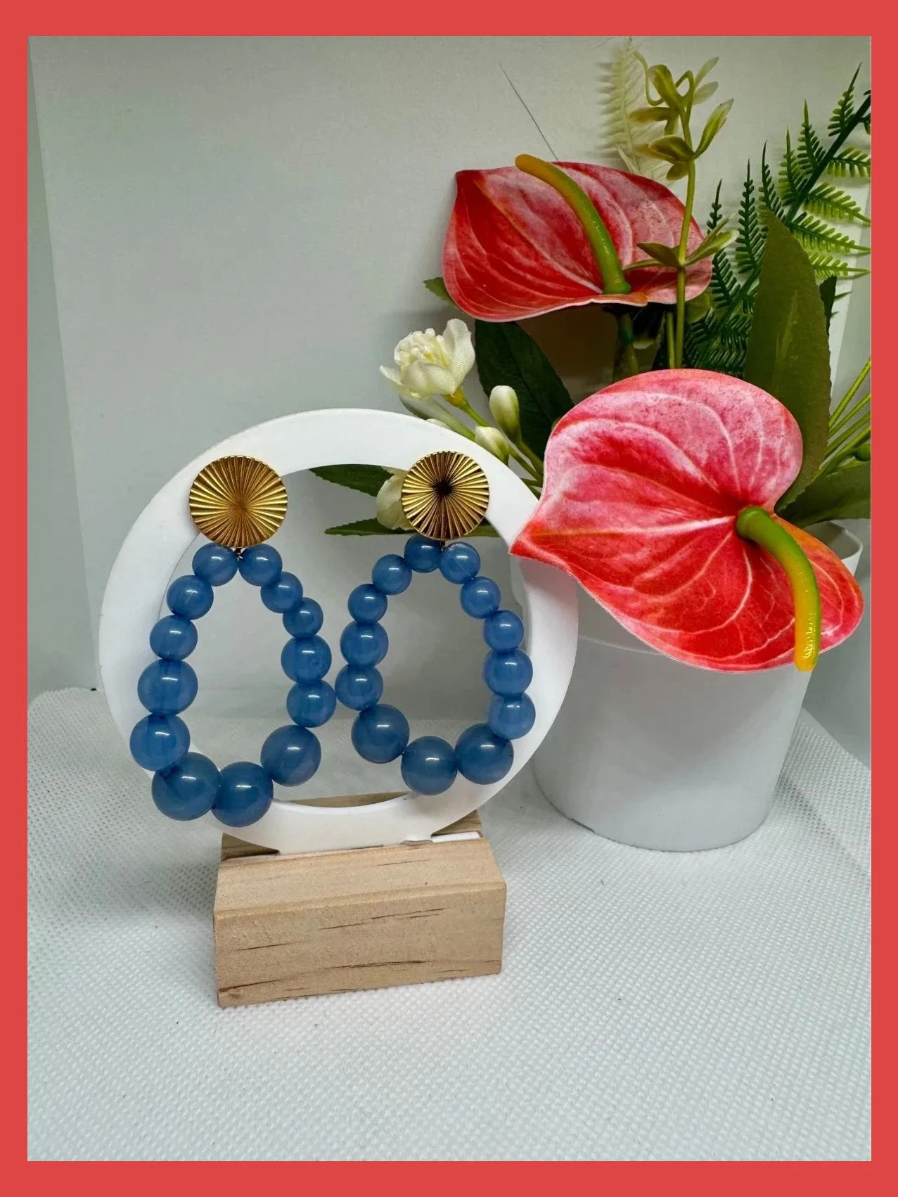 Pendientes largos acero y recina 🦋