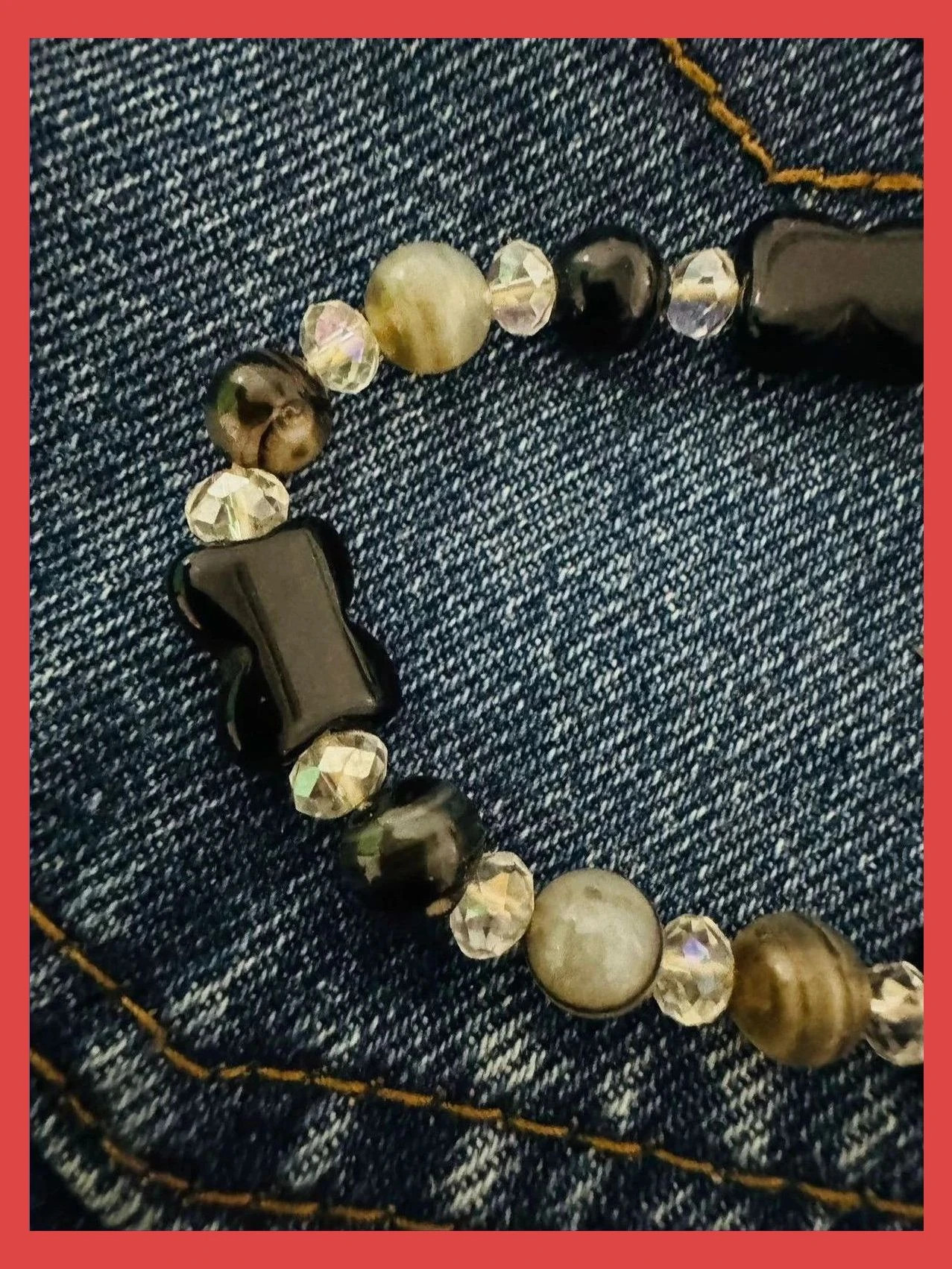 Pulsera elástica piedras naturales 🦋 – Vintage Dressing 2