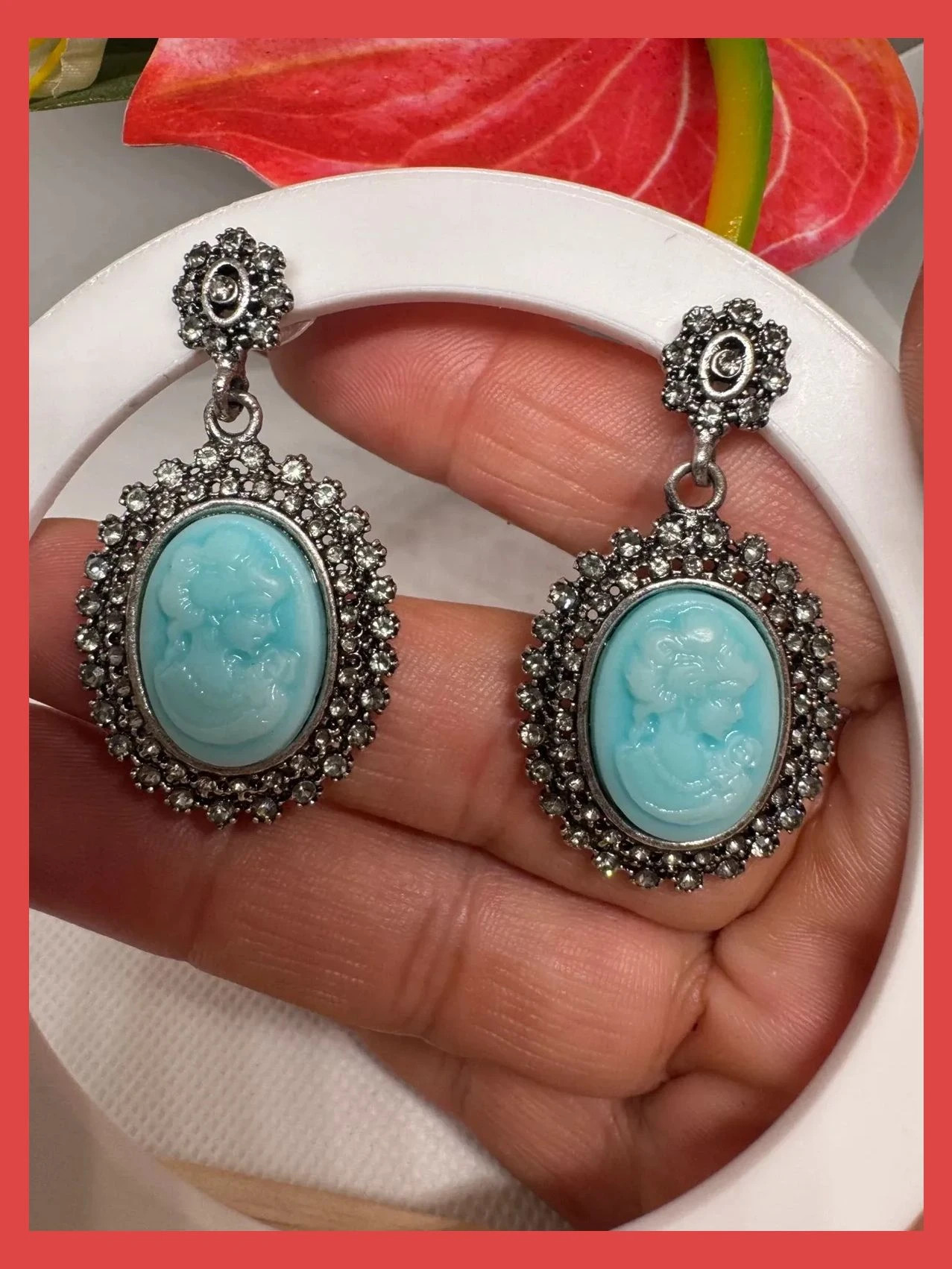Pendientes vintage plateados 🦋 – Vintage 3