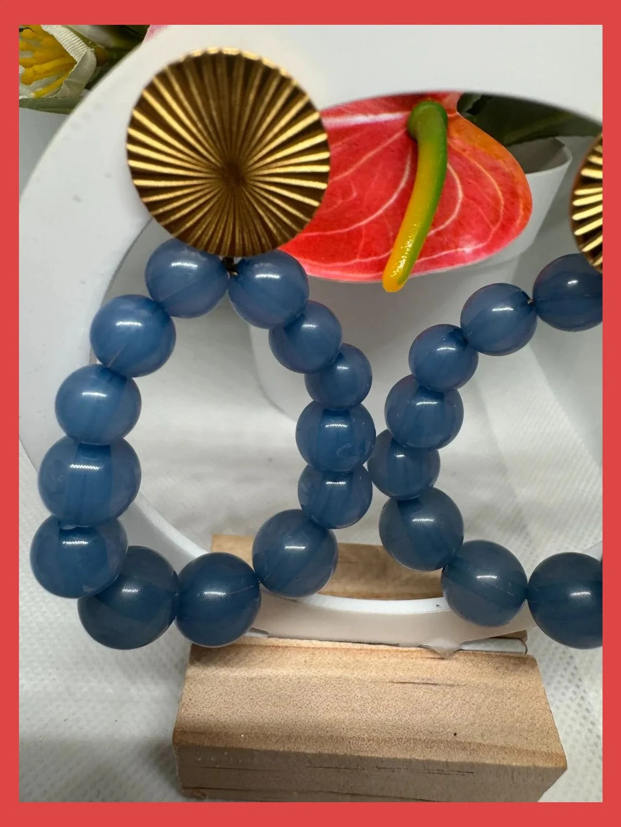 Pendientes largos acero y recina 🦋 – Acero 3