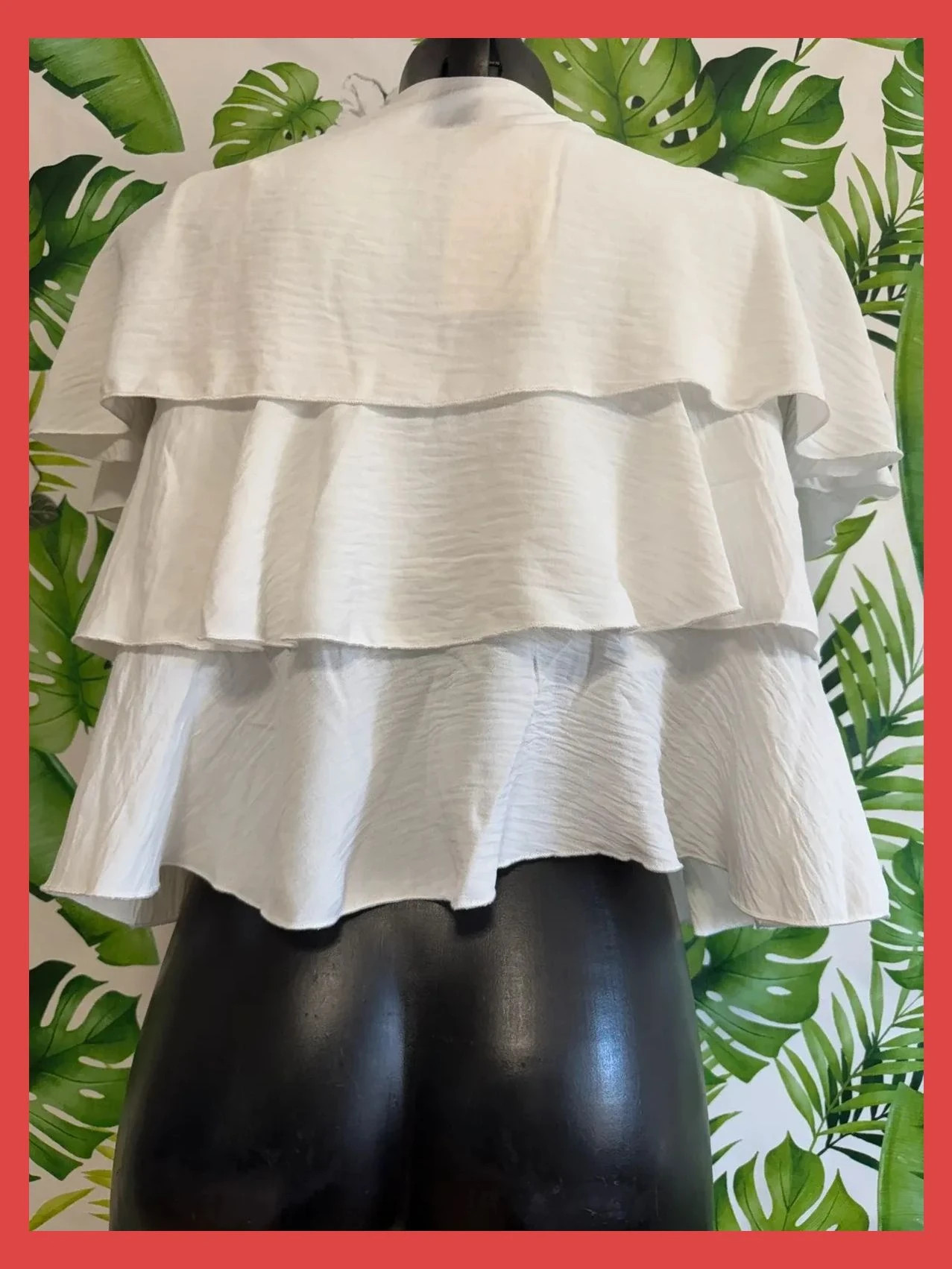 Blusa color blanco de capas 🦋 – Zara – taille M / 38 / 10 5