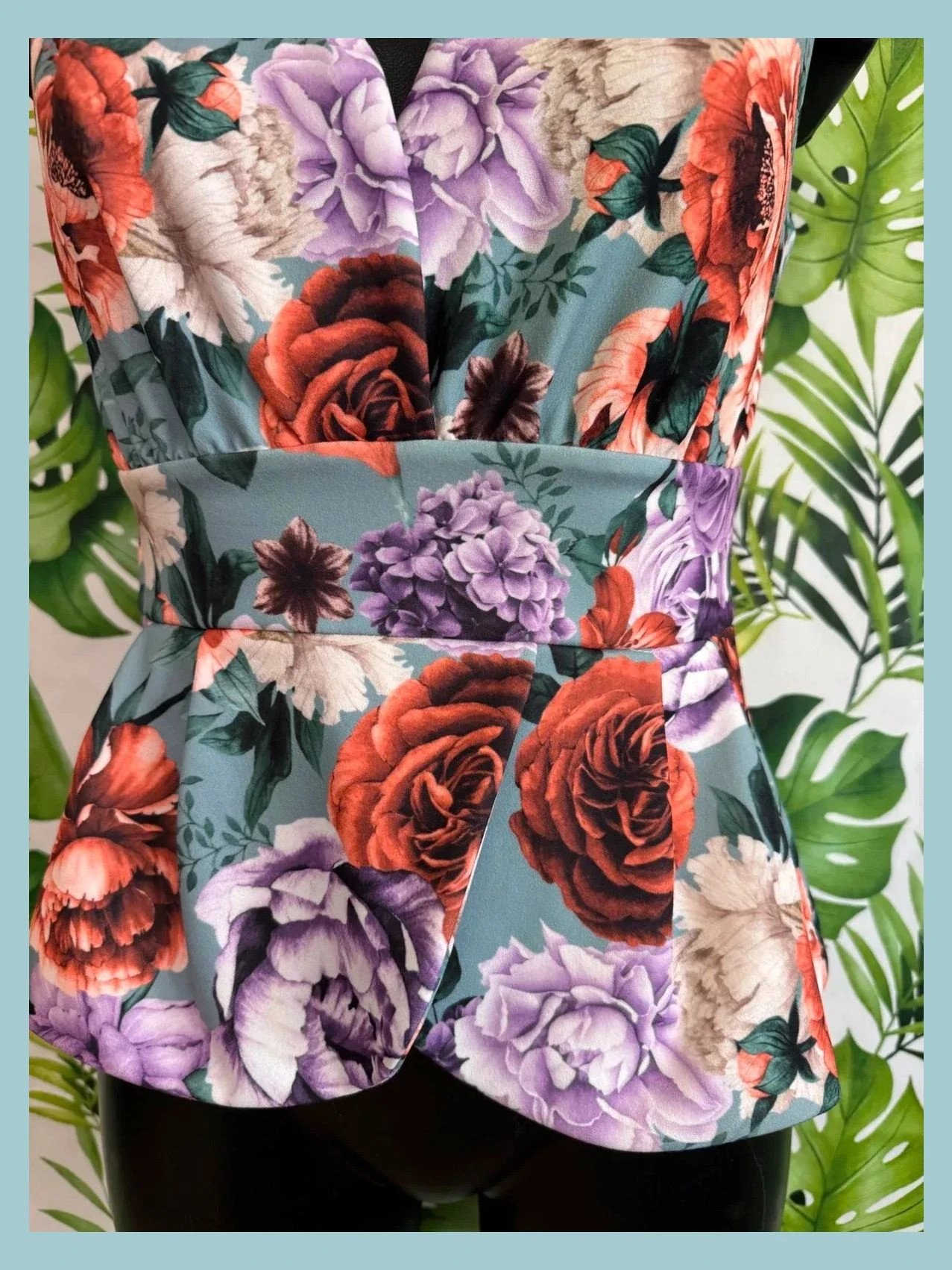 Blusa peplum floreada 🦋 – La Boutique – taille Taille unique 2