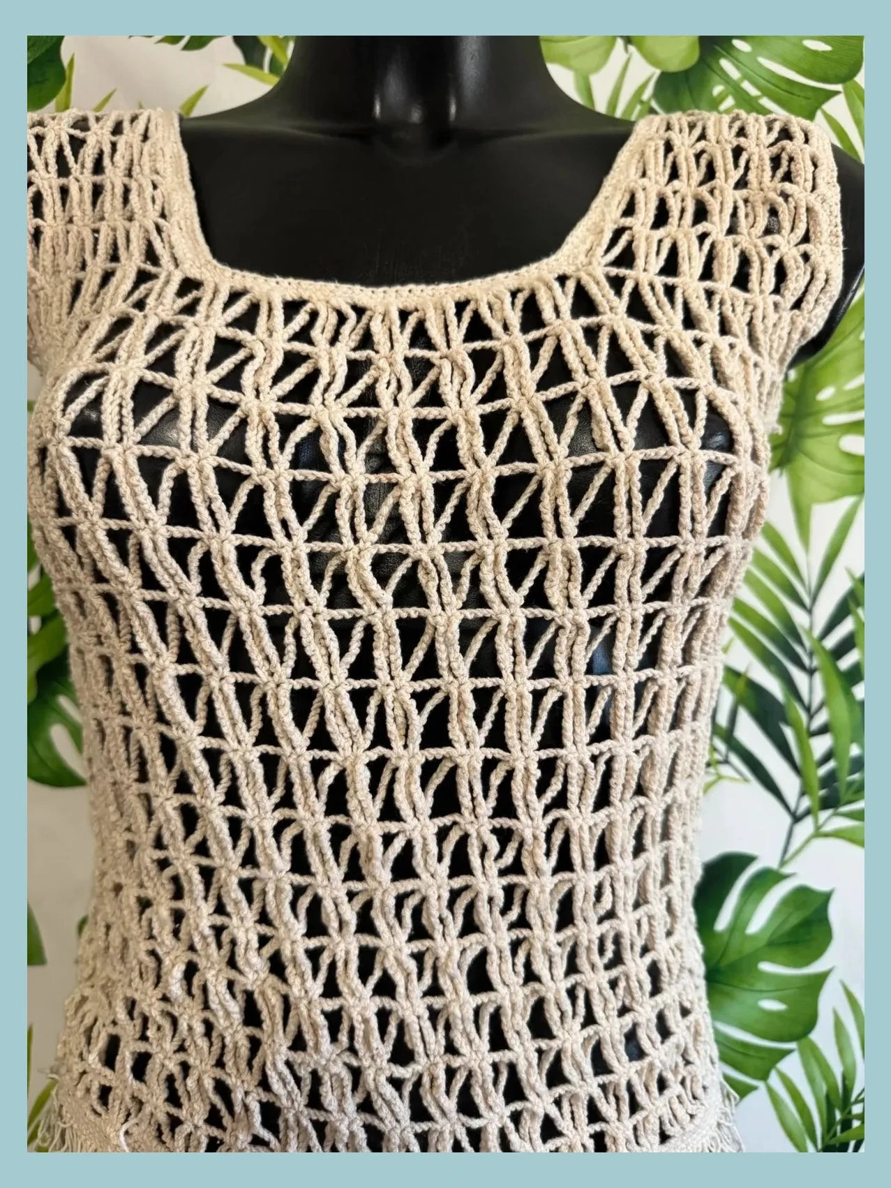 Blusa top verano de crochet 🦋 – Vintage Dressing – taille Taille unique 3