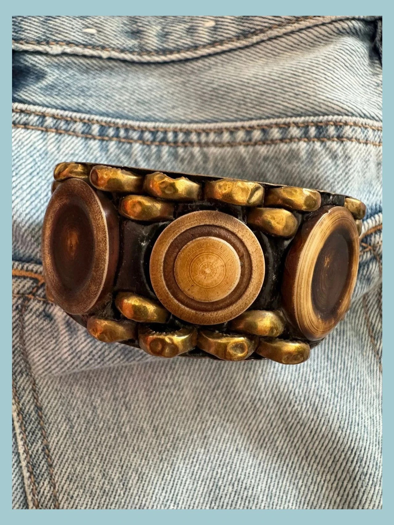 Brazalete ancho vintage 🦋 – Vintage Dressing 3