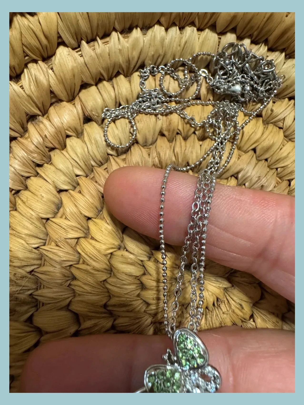 Collar acero inoxidable con colgante mariposas 🦋 – Vintage 4
