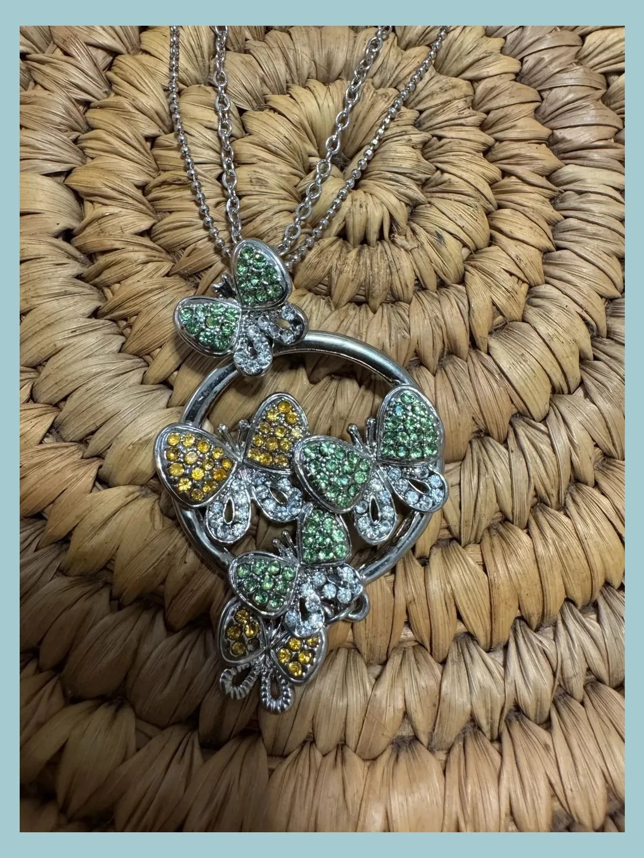 Collar acero inoxidable con colgante mariposas 🦋 – Vintage 3