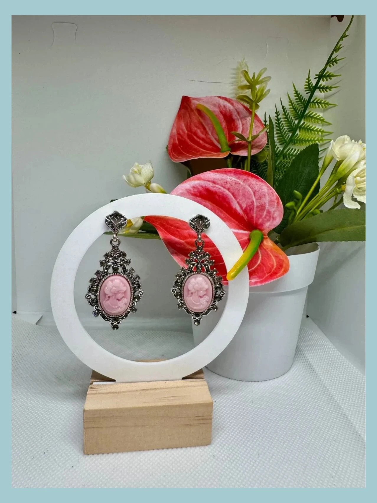 Pendientes vintage plateados 🦋 – Vintage