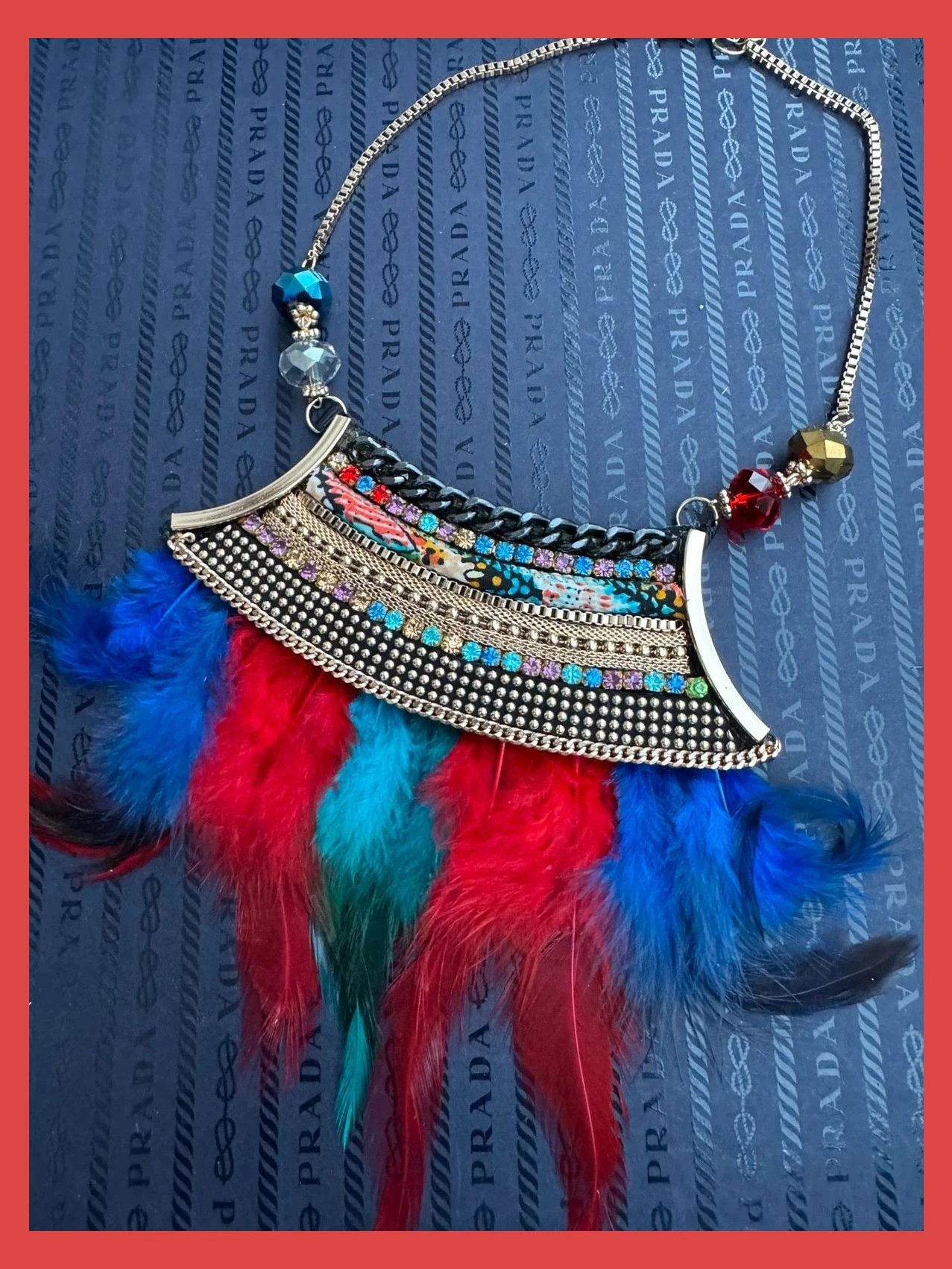 Collar colorido vintage 🦋