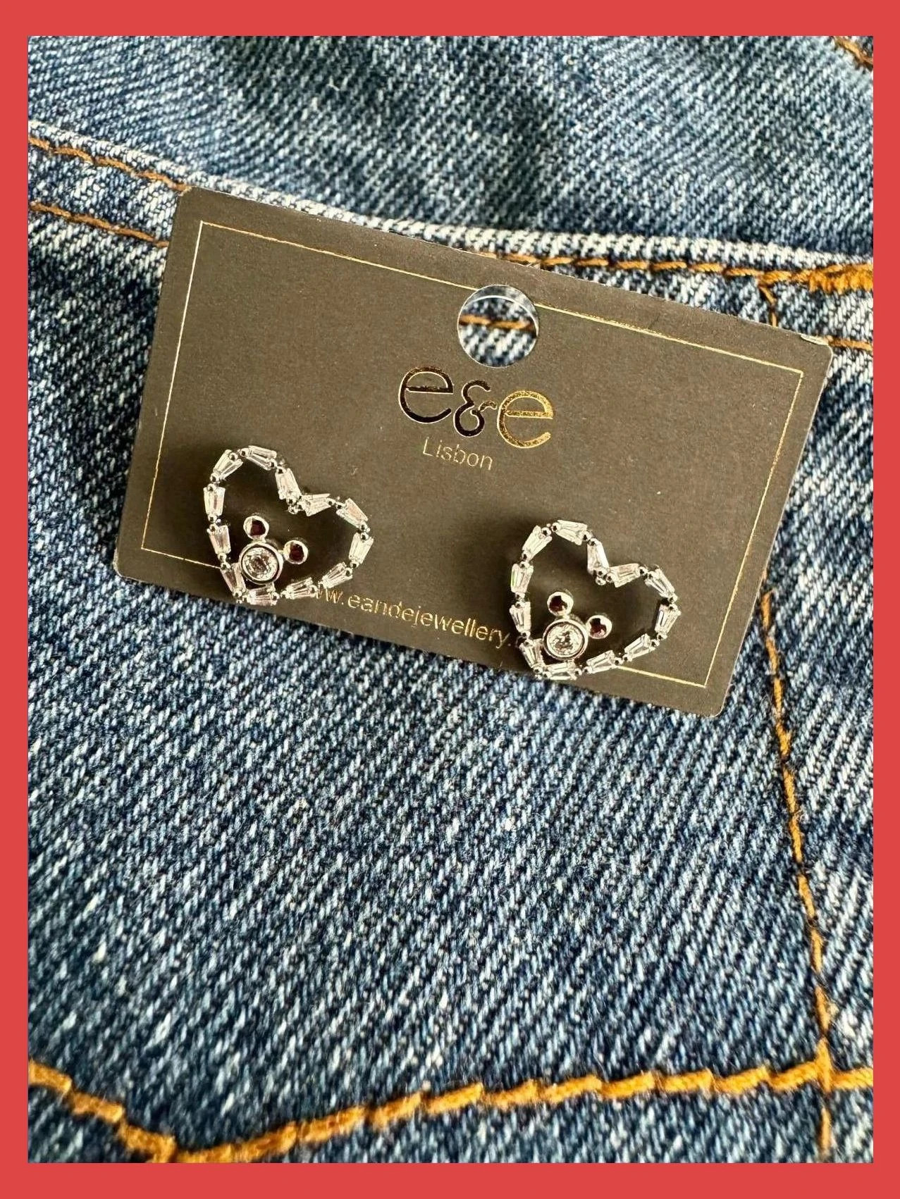 Pendientes acero con piedras marca E&E lisbon 🦋 – e&e Lisbon