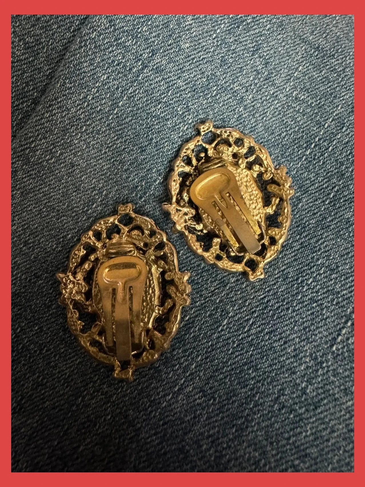Pendientes vintage clip 🦋 – Vintage Dressing 3