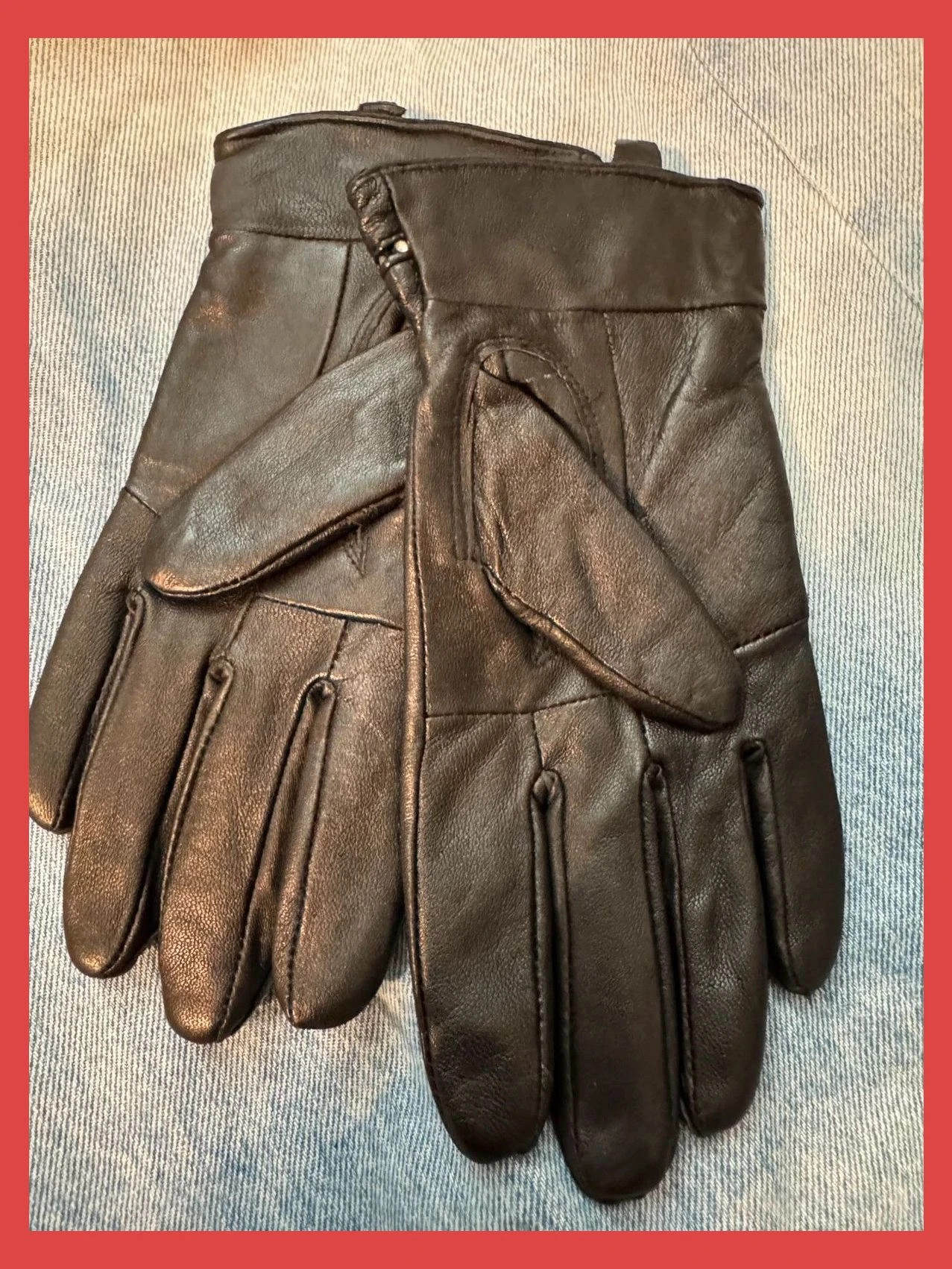 Guantes piel vintage talla M 🦋 – Vintage Dressing – taille M 3