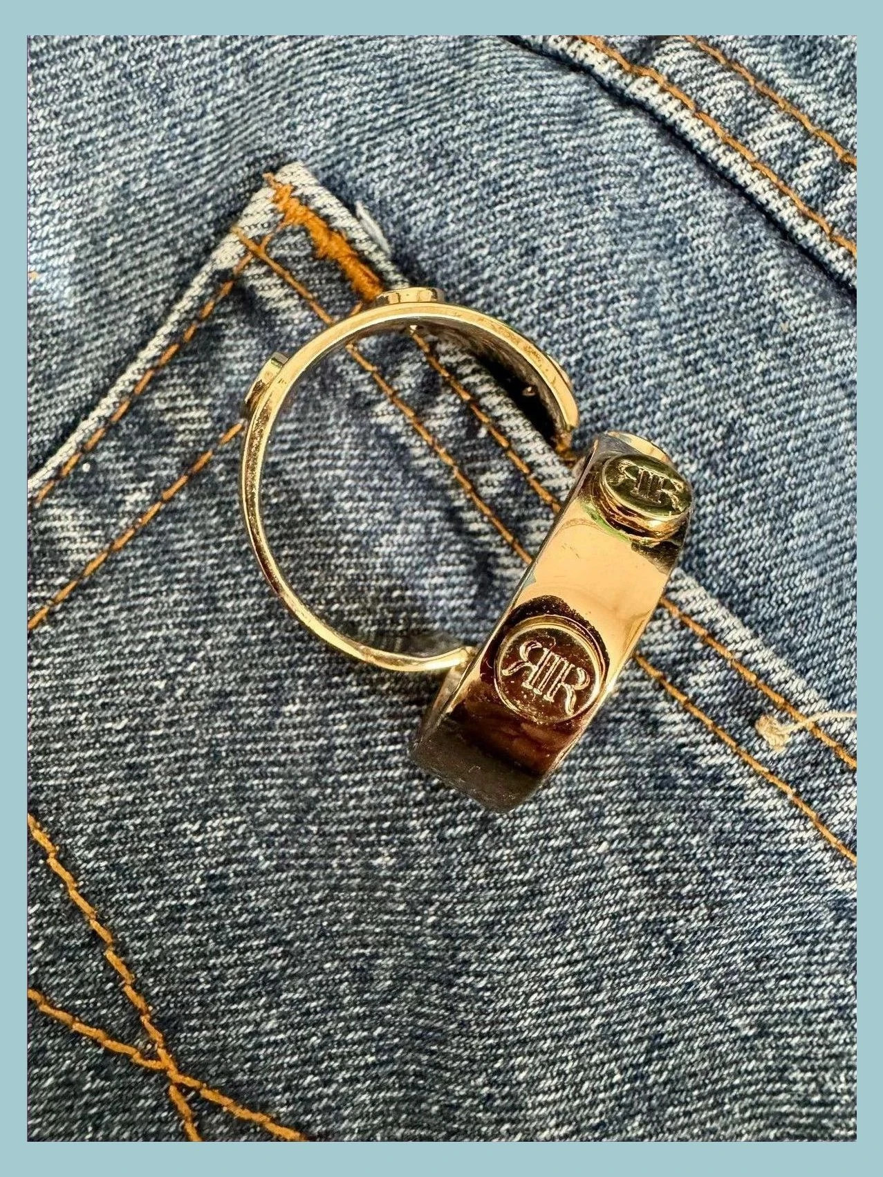 Pendientes aros dorado de River island 🦋