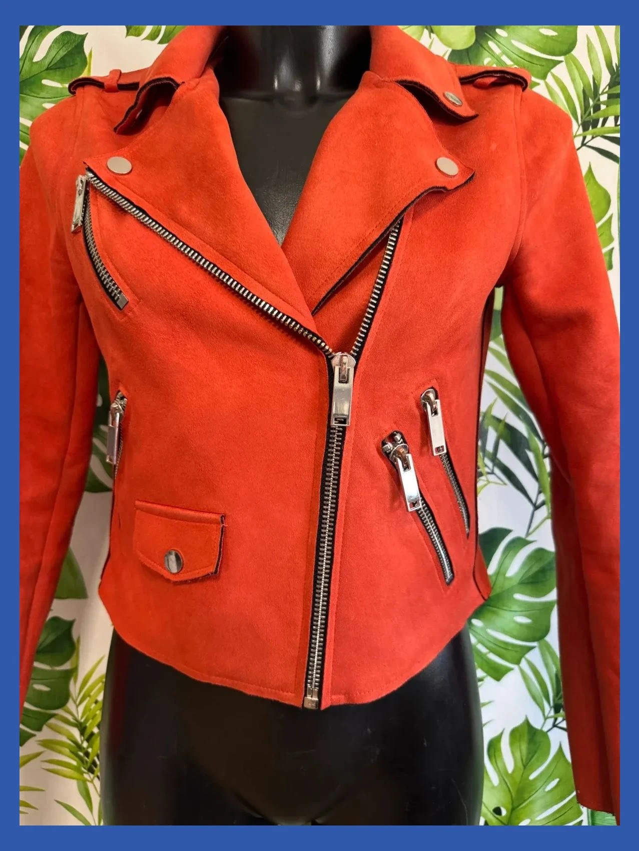 Chaqueta gamuza crop 🦋 – River Island – taille S / 36 / 8 2