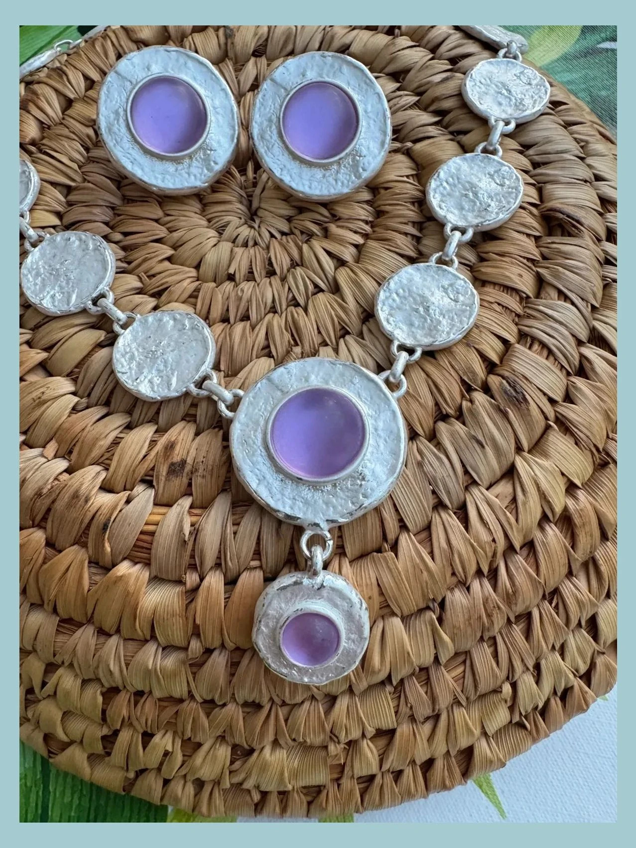 Conjunto vintage collar y pendientes 🦋 – Vintage 2