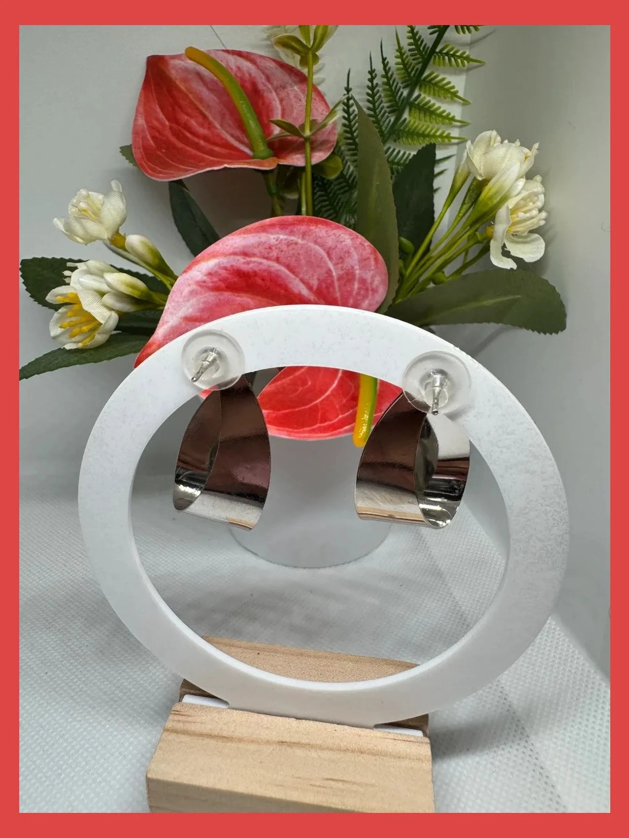 Pendientes acero plateado 🦋 – Acero 3