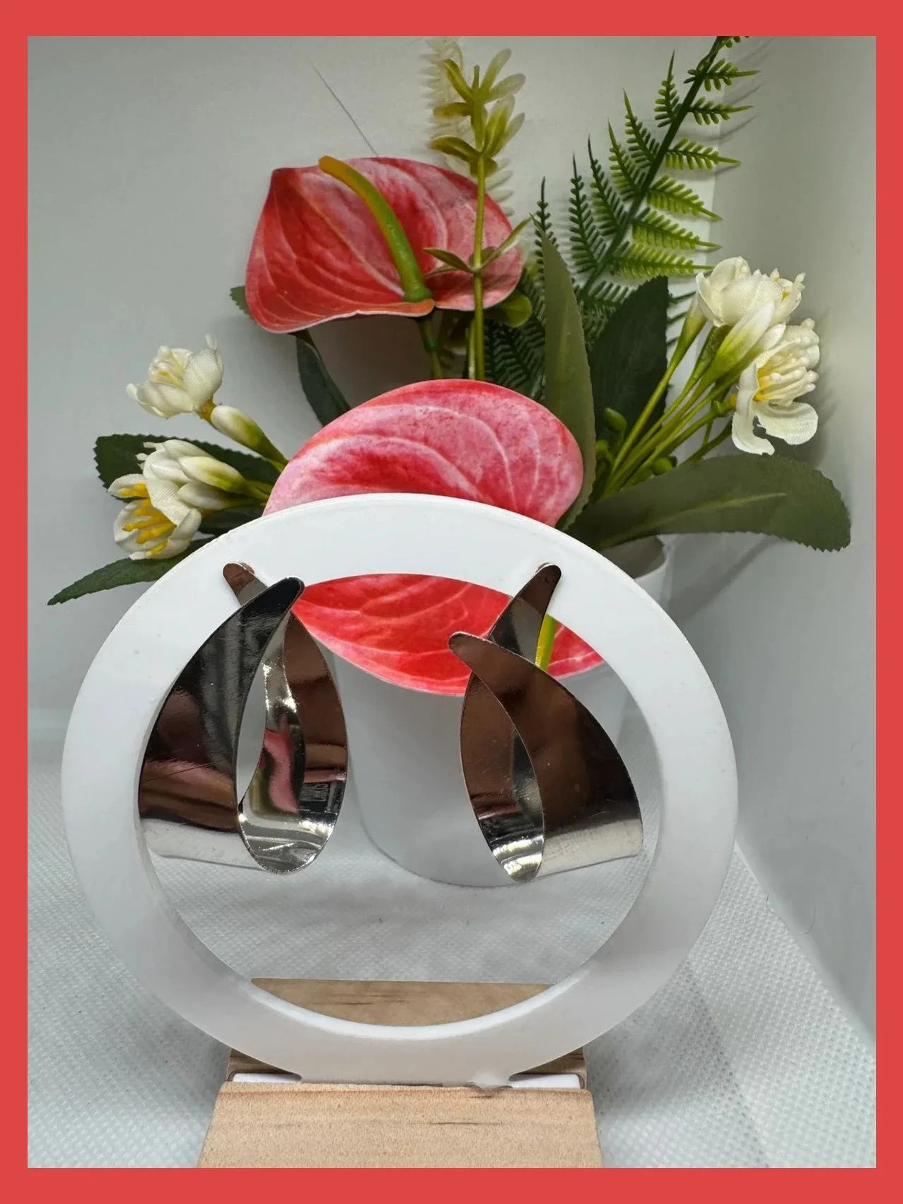Pendientes acero plateado 🦋 – Acero 2