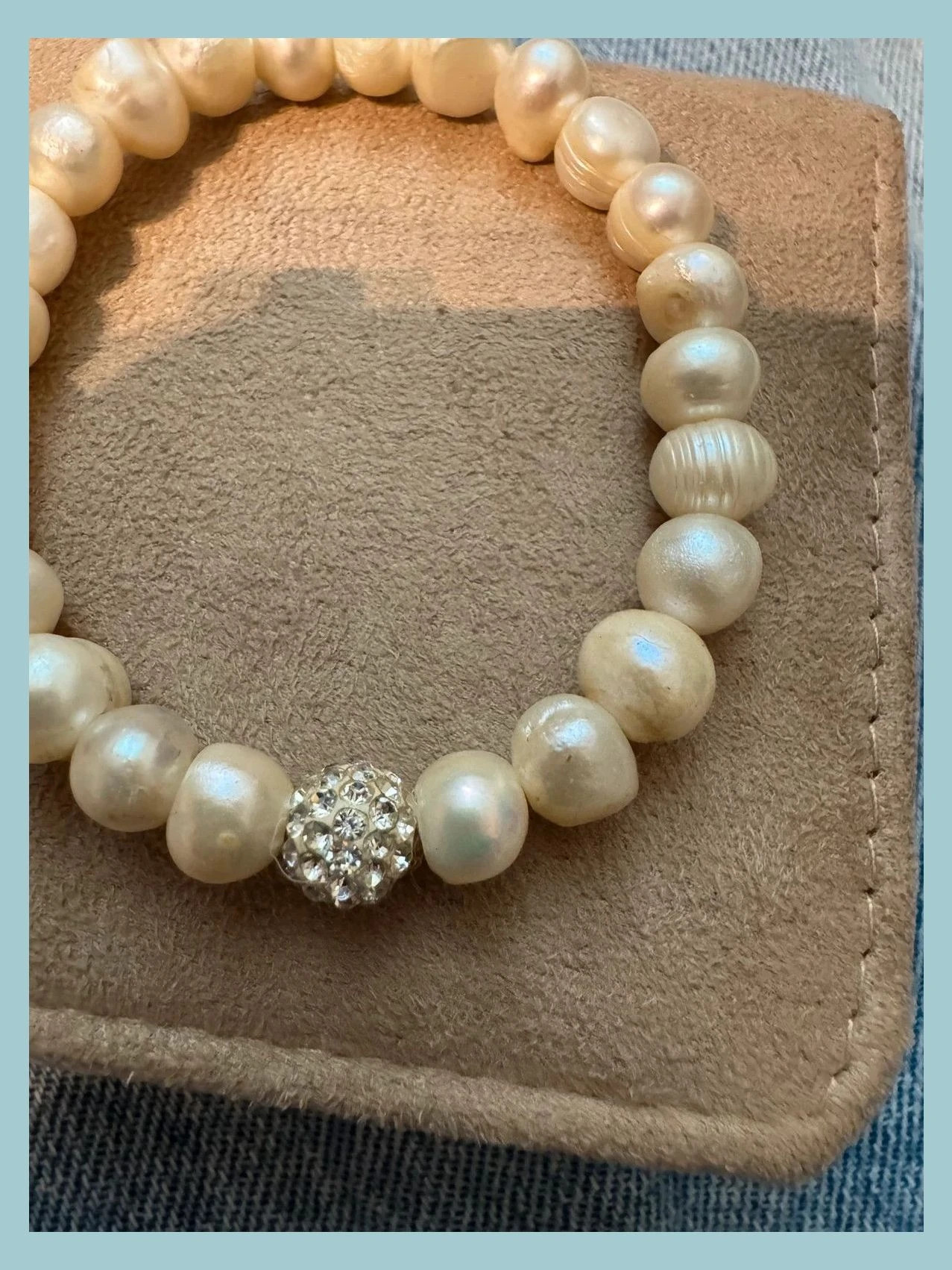 Pulsera vintage perla de río 🦋 – Vintage Dressing 2