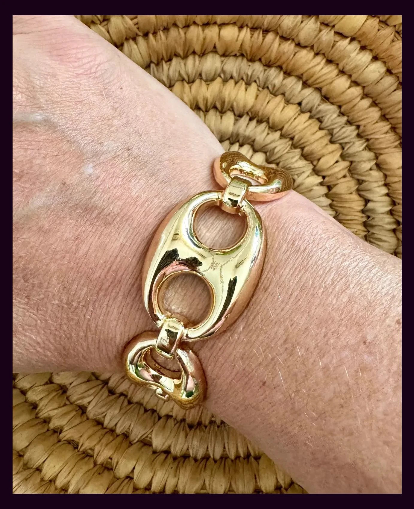 Brazalete dorado acero 🦋