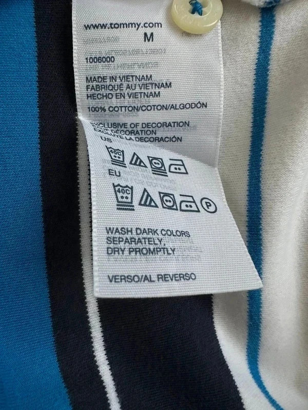 Authentique Polo homme 👕 Tommy Hilfiger à rayures taille M – Tommy Hilfiger – taille M 4
