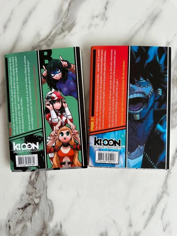 Lot 2 Manga My Hero Academia Vol 21 et 22 Kohei Horikoshi en très bon 2