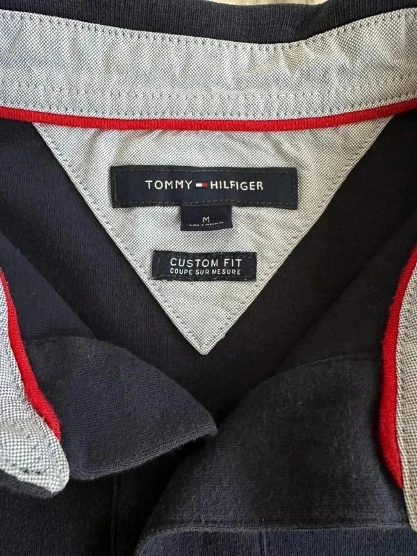Authentique polo homme 👕 Tommy Hilfiger bleu marine taille M – Tommy Hilfiger – taille M 3