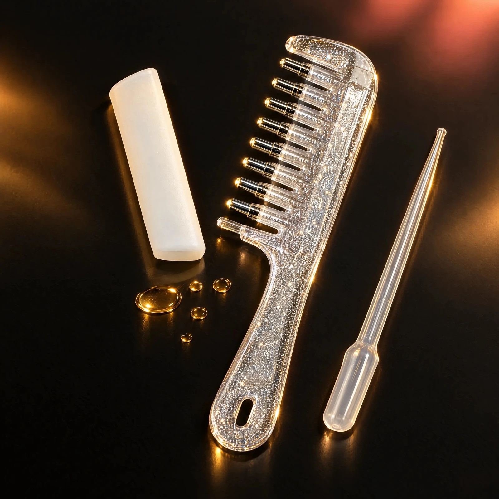 Peigne applicateur d'huile cuir chevelu – Neuf