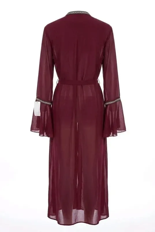 Kimono burdeos talla unica 3
