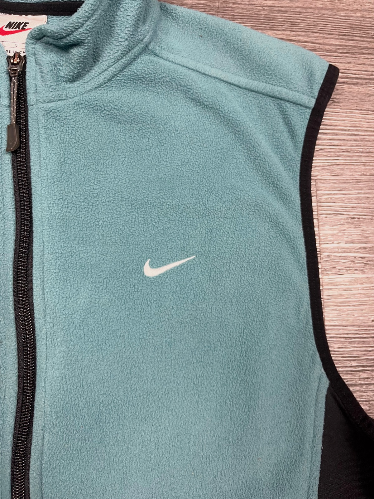 Veste Sans Manches Polaire Nike Vintage Y2K Nike Fit Bleu Vert/Noir /L/ – Nike – taille L 2