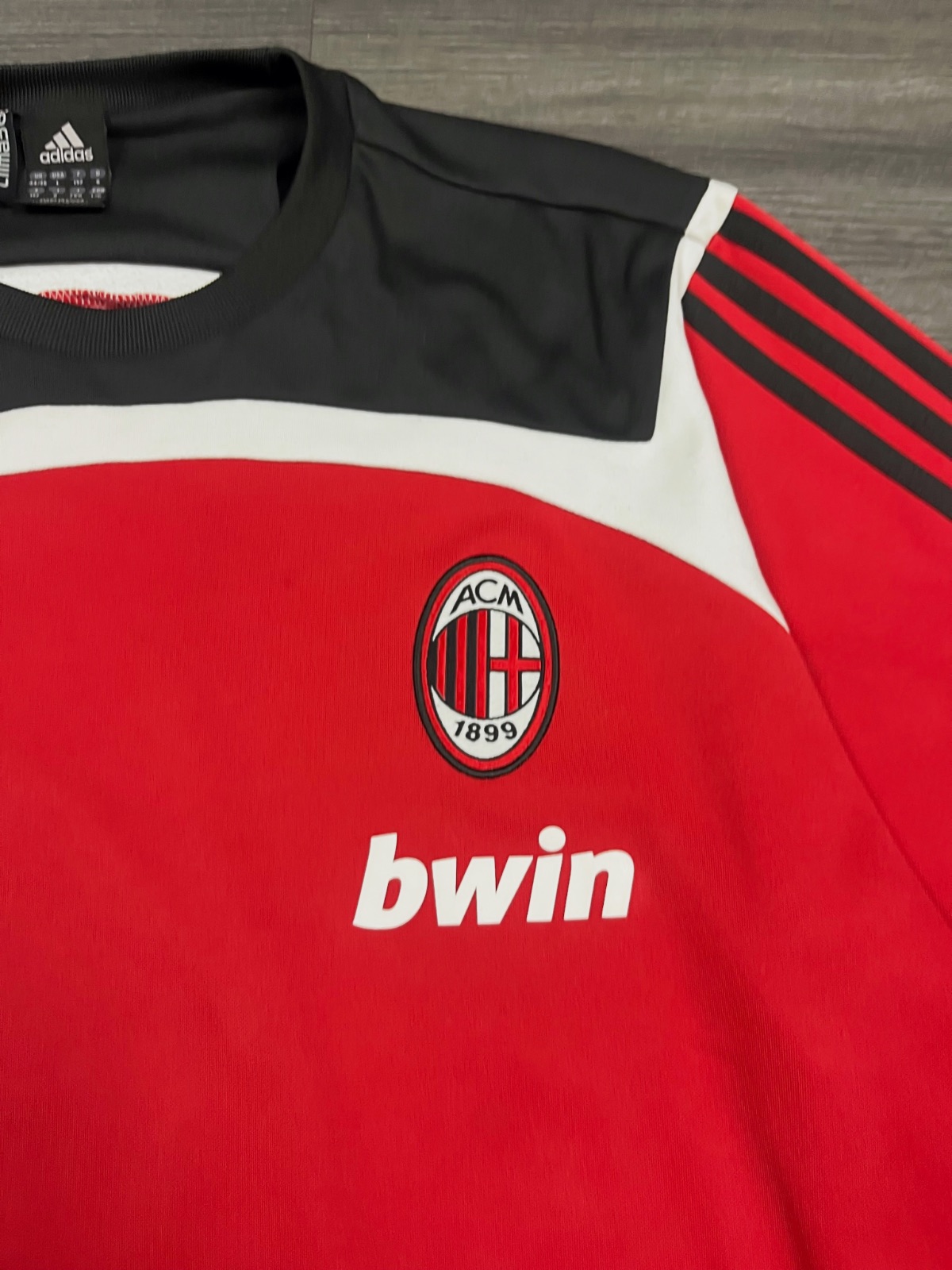 Maillot d'entraînement AC Milan Vintage 2007 (Saison 2007/2008) Adidas Bwin - L – Adidas – taille L 2