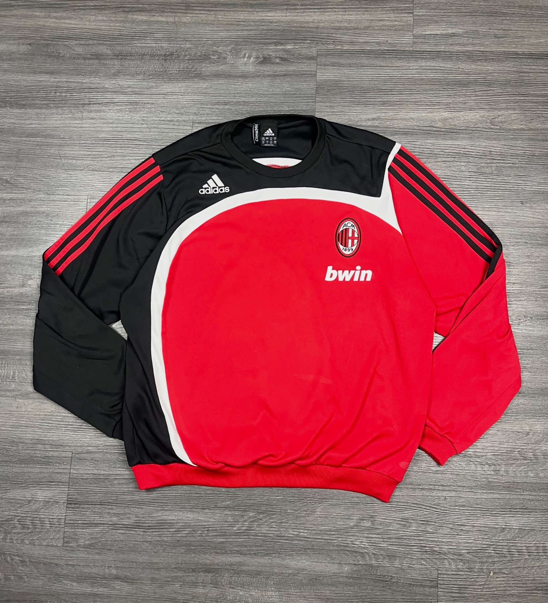 Maillot d'entraînement AC Milan Vintage 2007 (Saison 2007/2008) Adidas Bwin - L