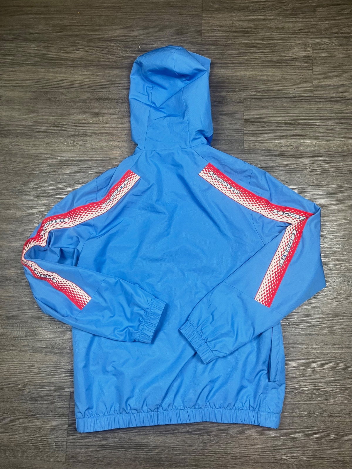 Veste coupe-vent à capuche Lacoste Sport - Bleu & Rouge - Taille M (FR 50)  – Lacoste – taille M 6