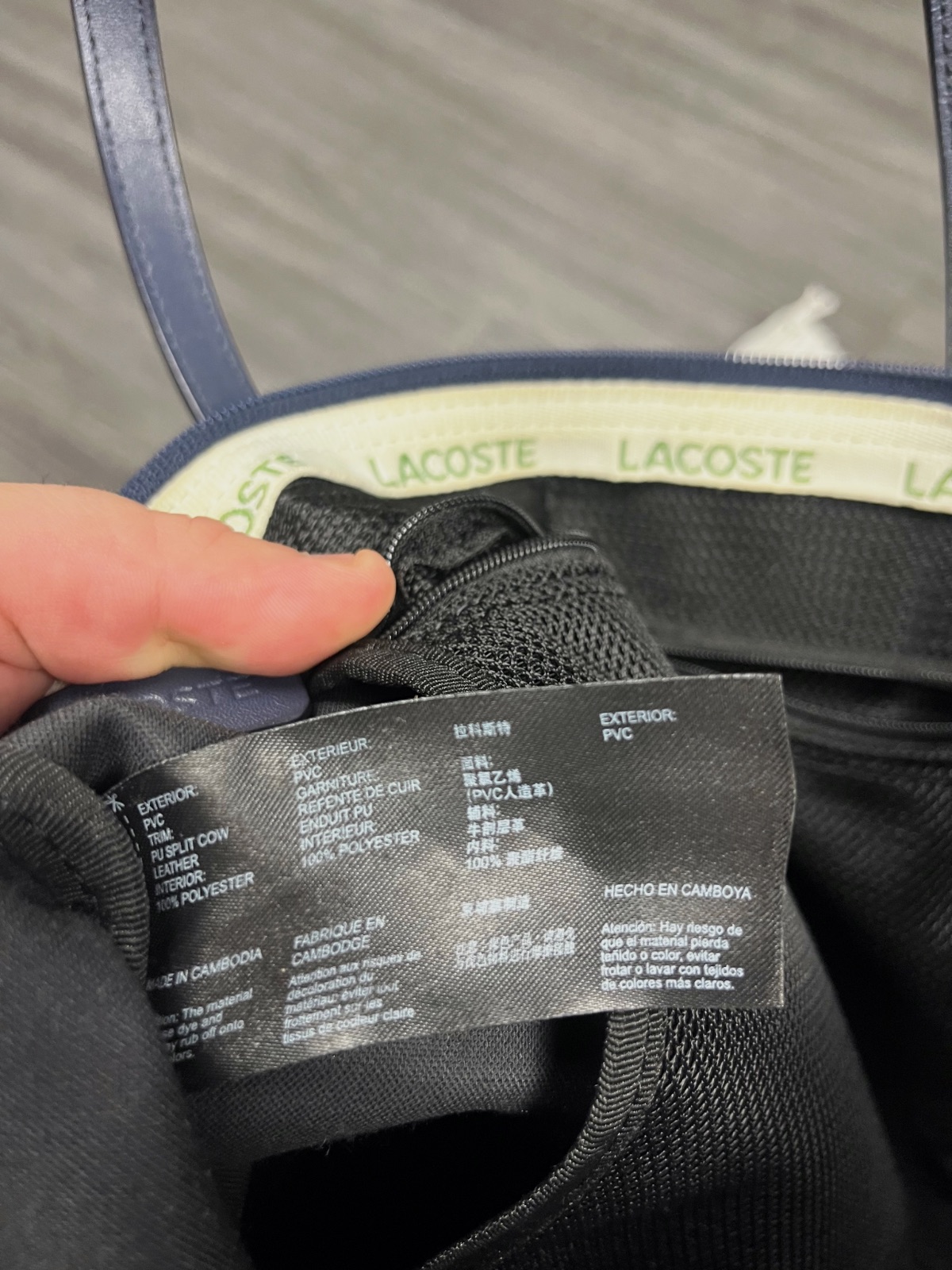 Sac à main / Cabas Lacoste classique – Lacoste – taille Taille unique 7