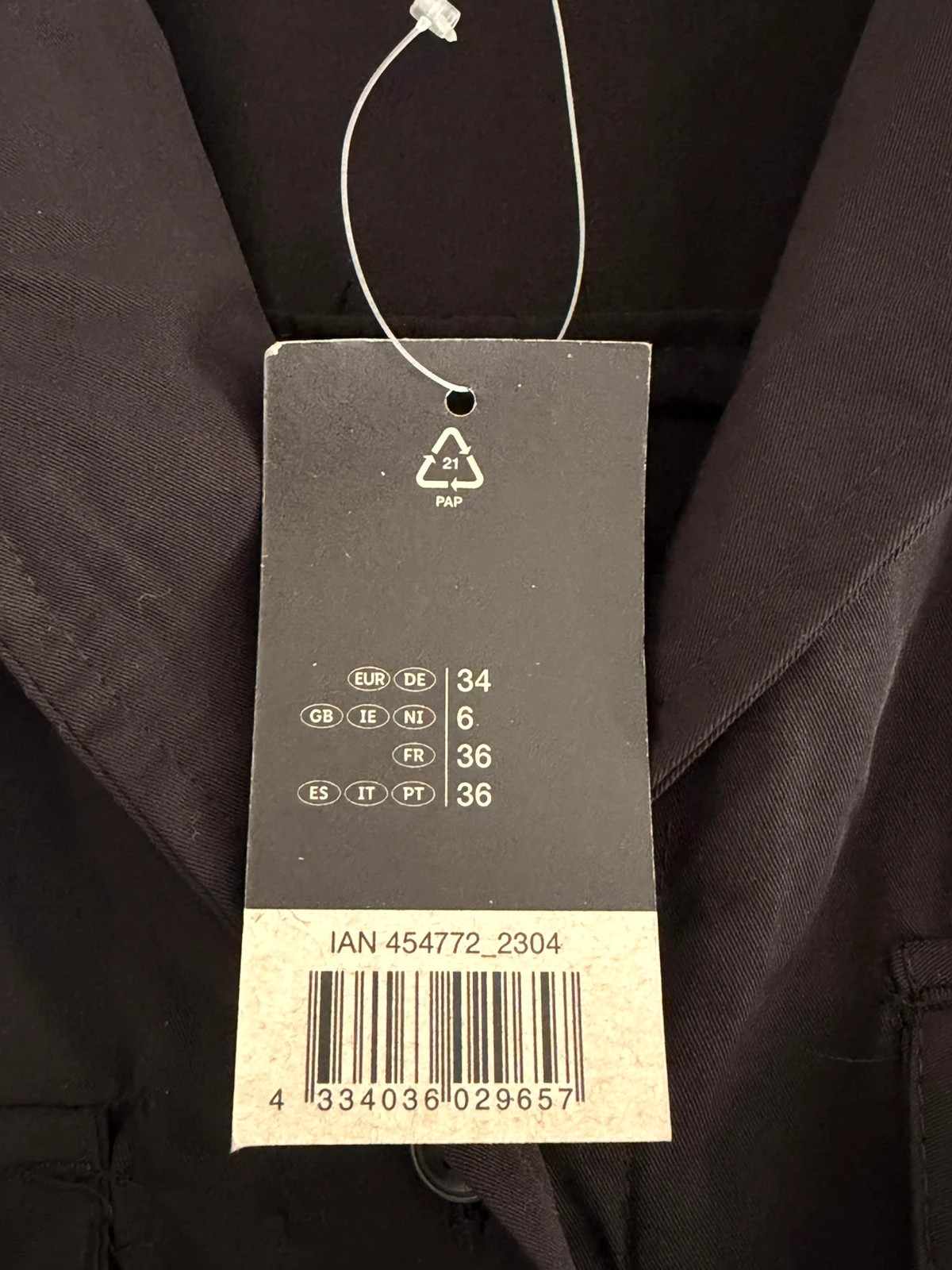 Robe noire – Esmara – taille S / 36 / 8 3