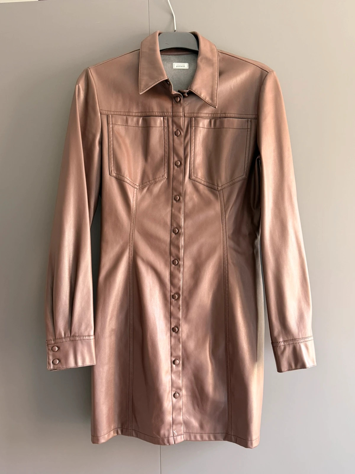 Robe similicuir marron – Pimkie – taille S / 36 / 8
