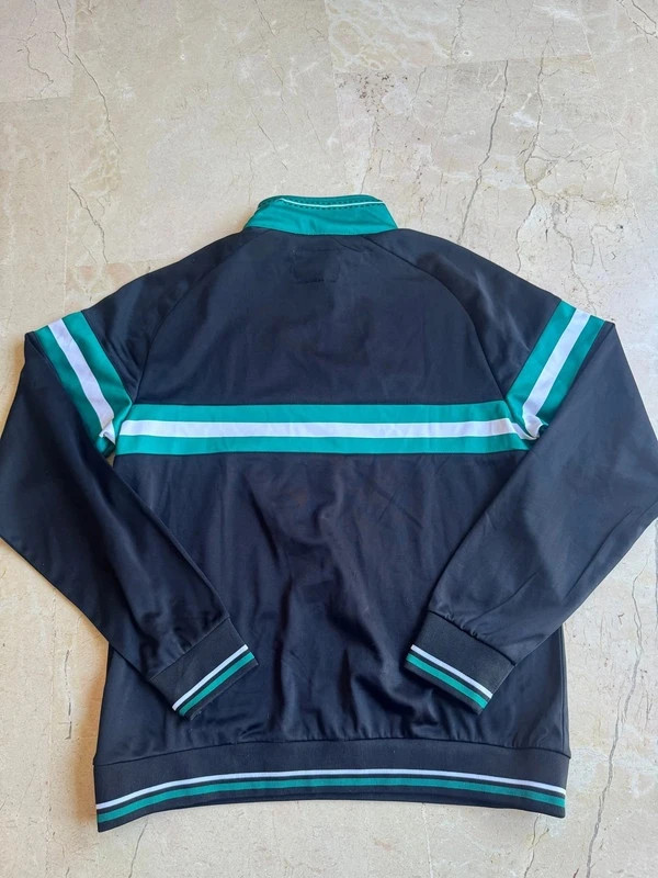 Sudadera Celtic FC retro 1/4 zip negra verde Official Merchandise – Celtic – taille L 3