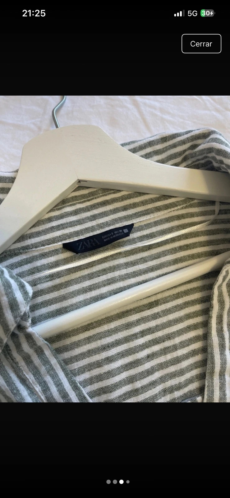 Blusa Zara talla S verde y blanco – Zara – taille S / 36 / 8 3
