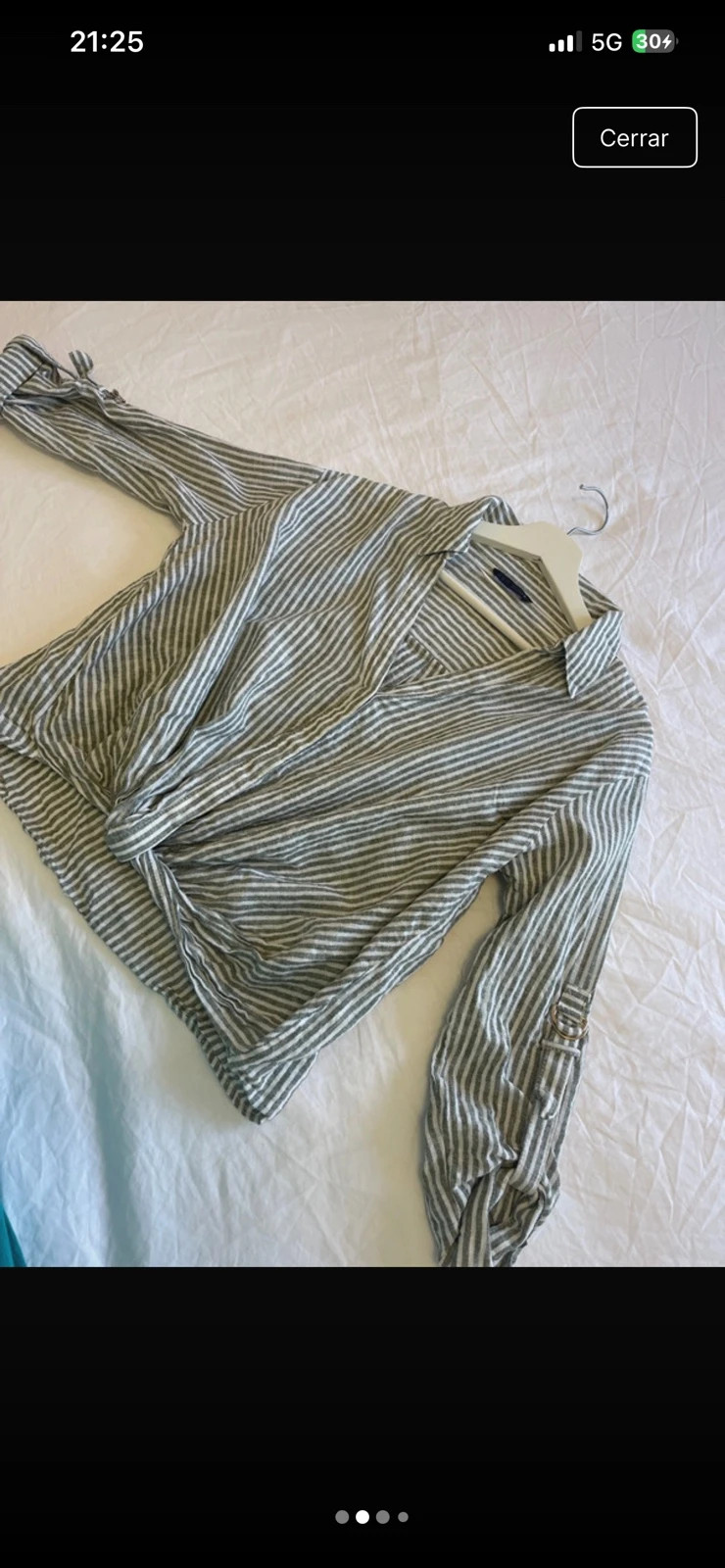 Blusa Zara talla S verde y blanco – Zara – taille S / 36 / 8 4