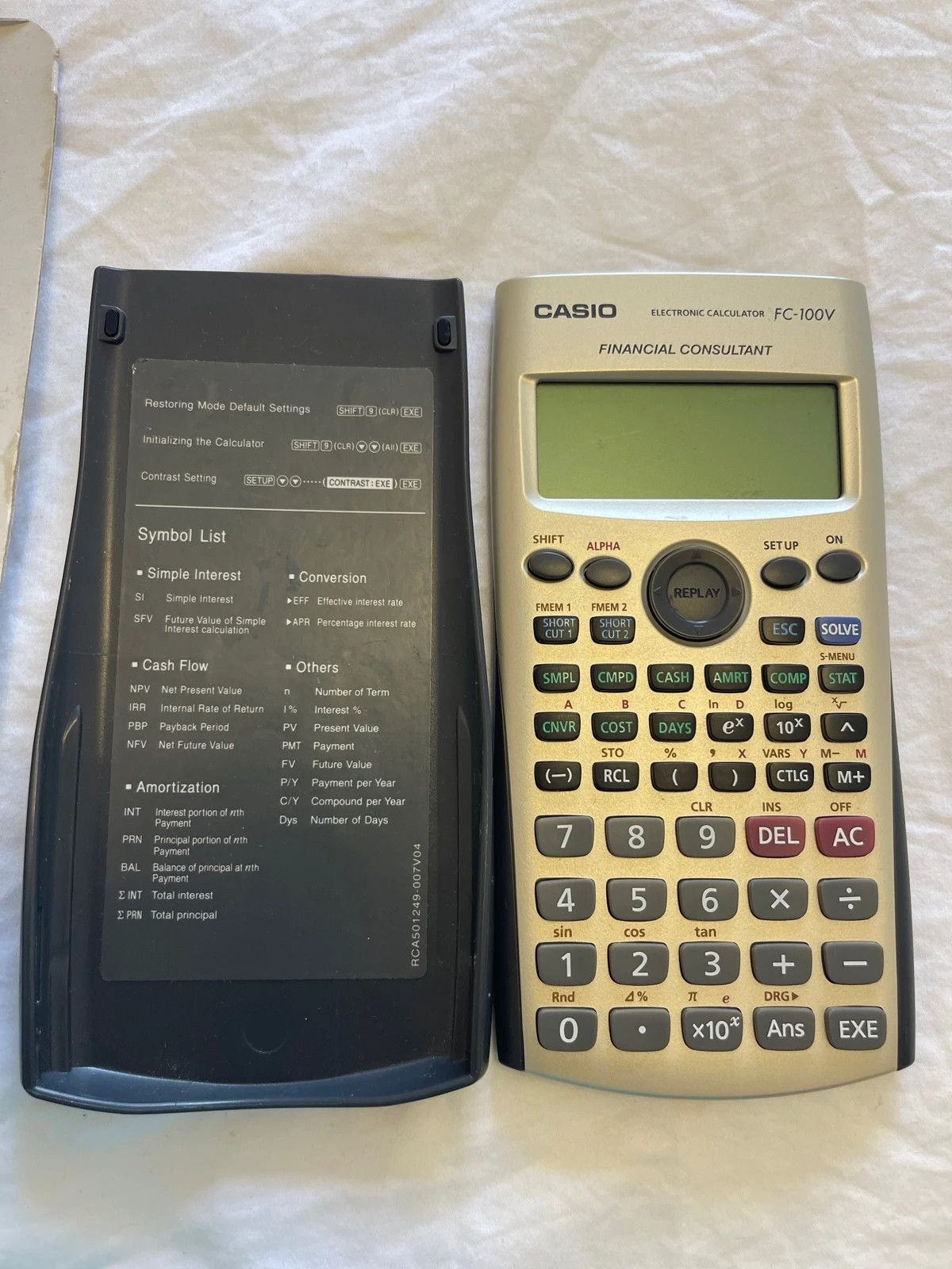 Calculadora financiera Casio FC-100V nueva – CASIO 3