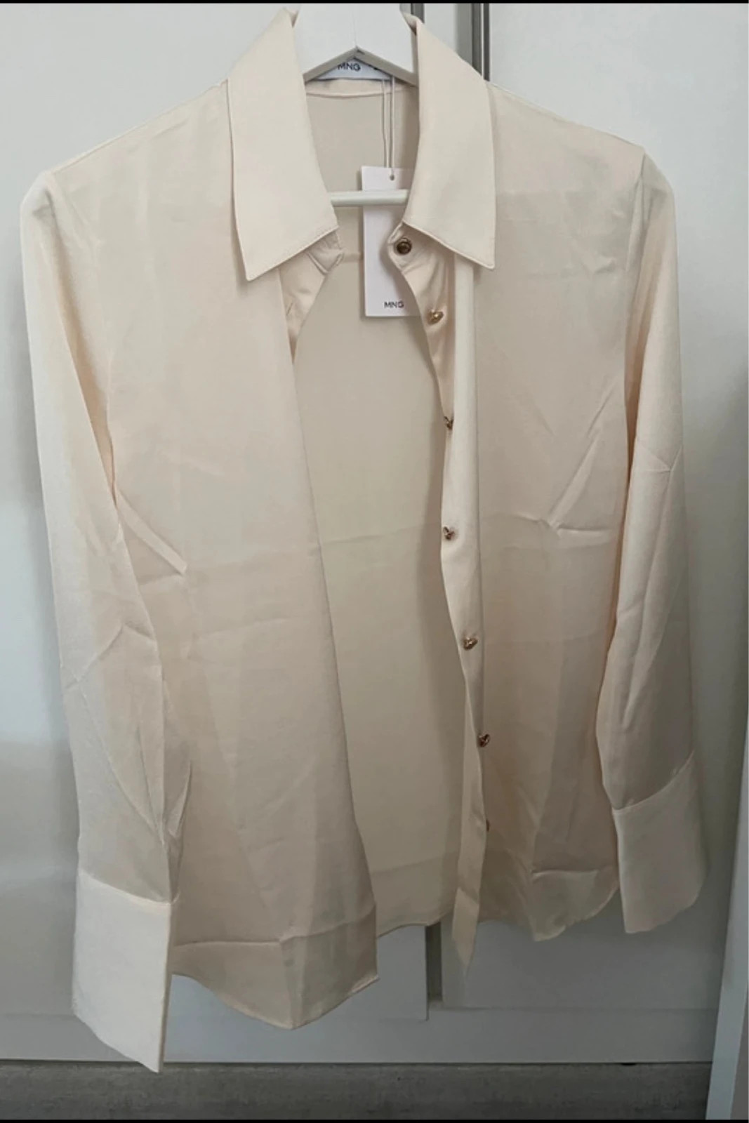 Camisa manga larga color crema nueva – Mango – taille XS / 34 / 6 2