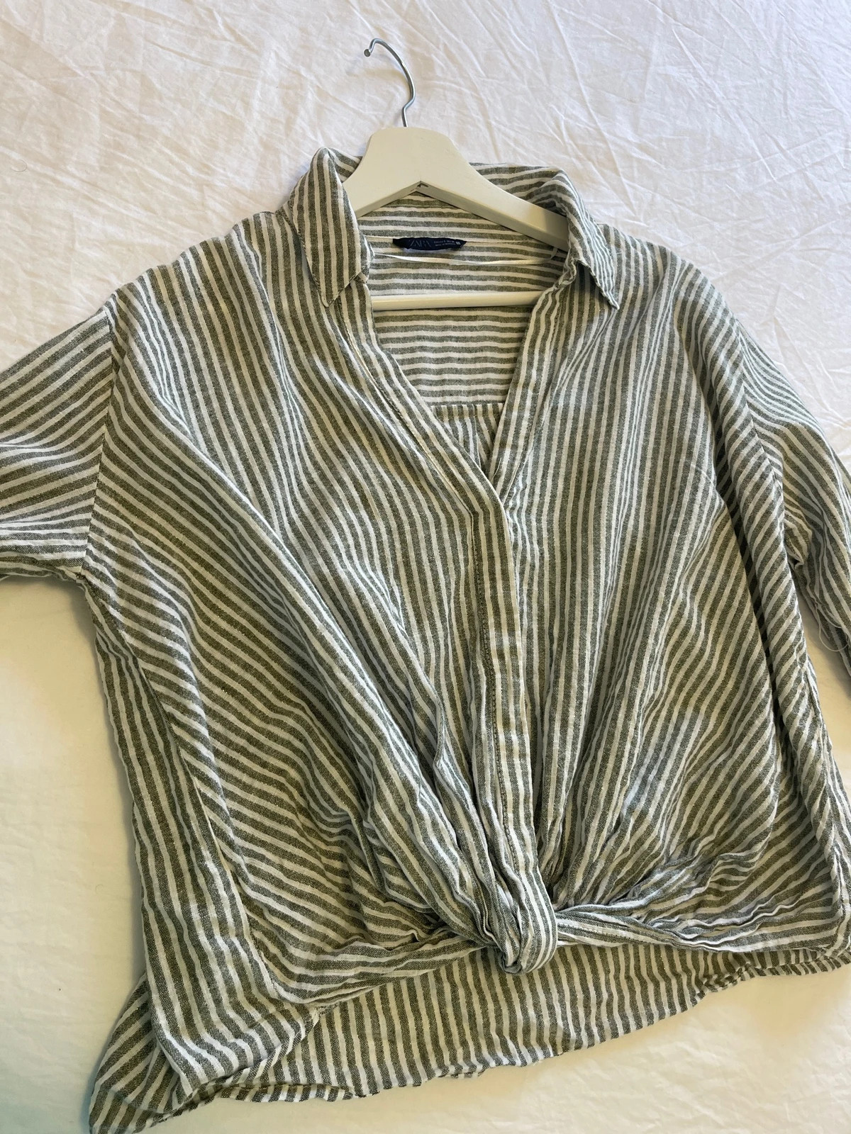 Blusa Zara de rayas blanco y verde – Zara – taille S / 36 / 8 4