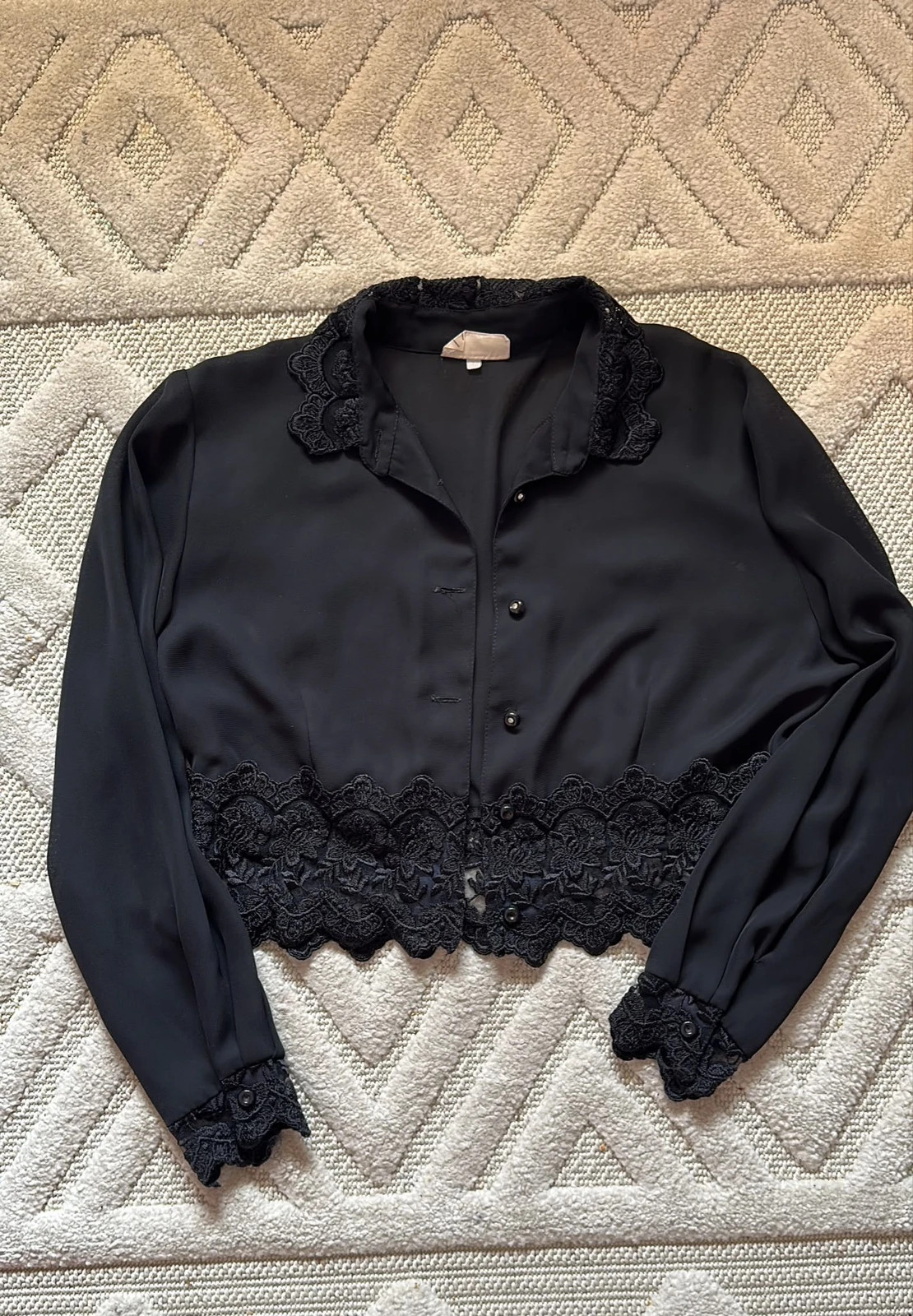 Camisa negra elegante – marcos manuel – taille S / 36 / 8 4