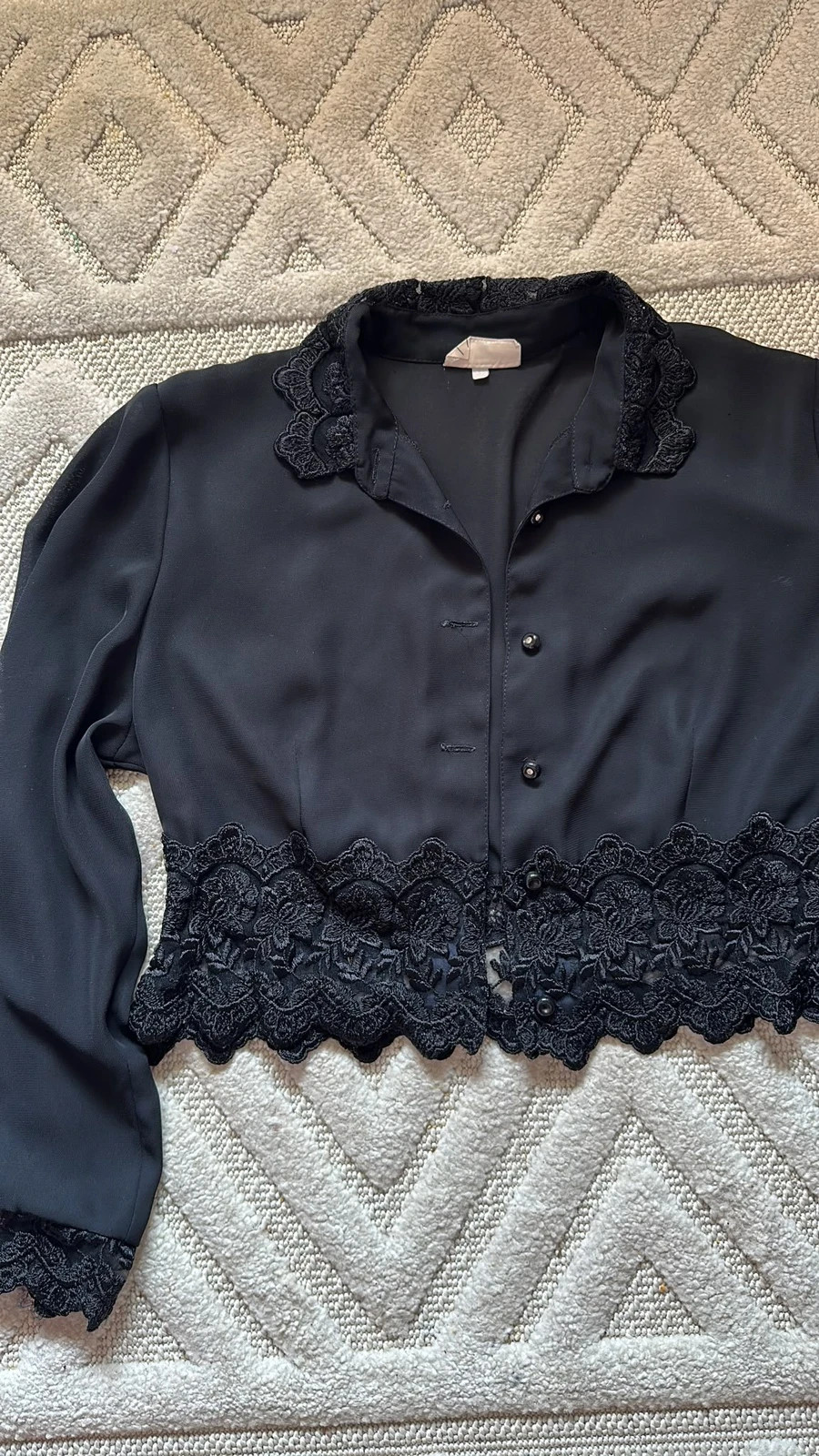 Camisa negra elegante – marcos manuel – taille S / 36 / 8 5